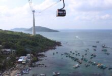 富國島跨海纜車橫越安泰群島海面