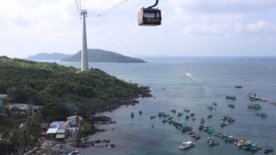 富國島跨海纜車橫越安泰群島海面