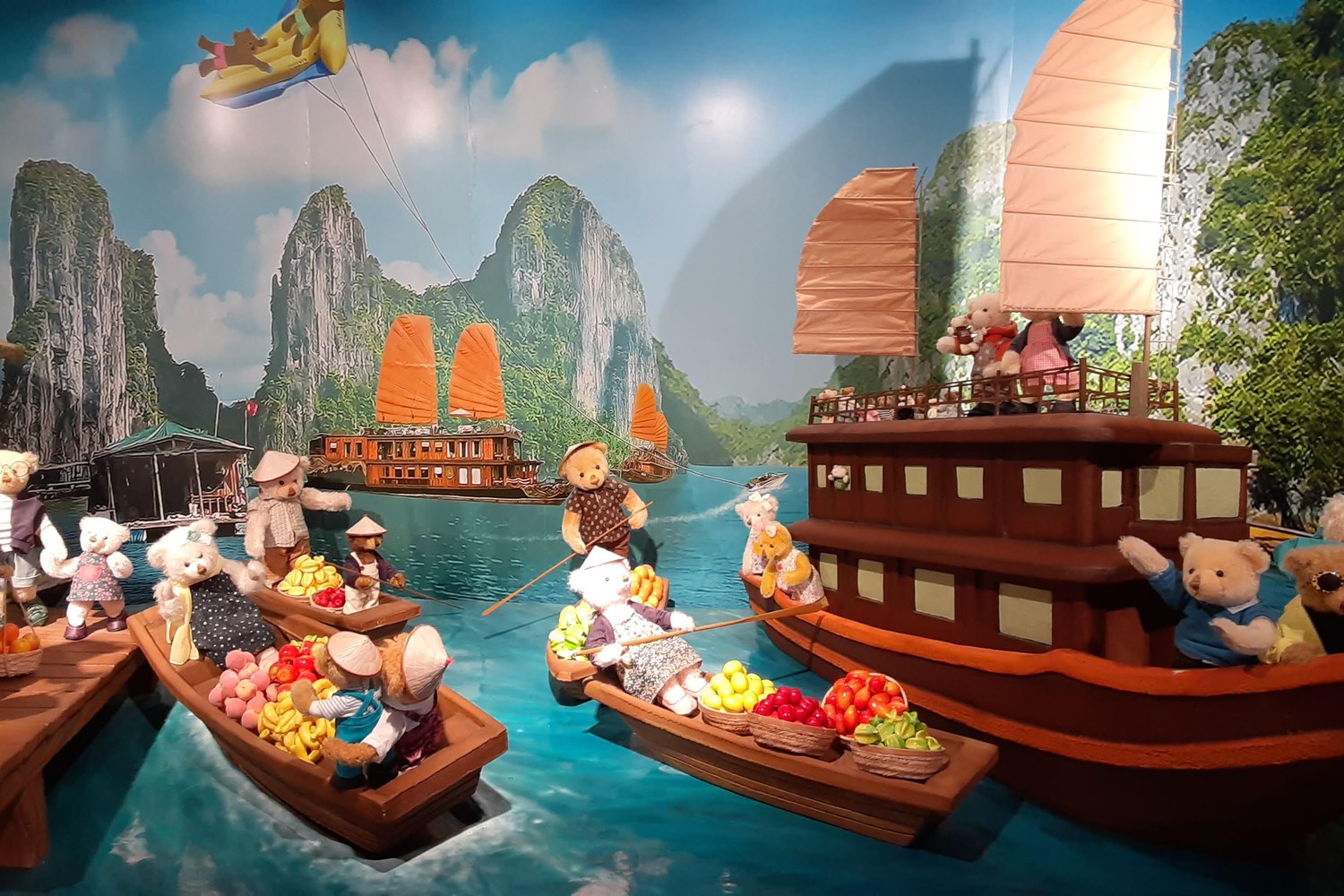 富國島大世界內的泰迪熊博物館展區