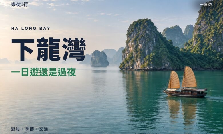 下龍灣一日遊還是過夜封面,下龍灣石灰岩島與帆船