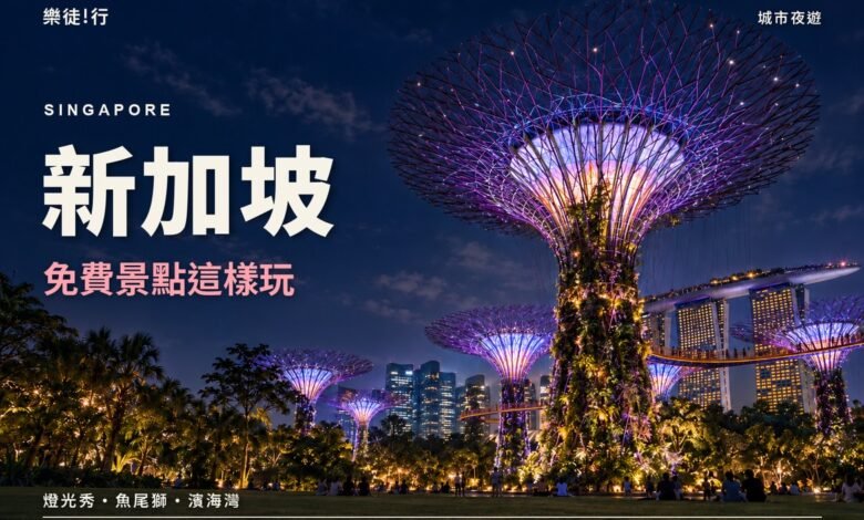 新加坡免費景點這樣玩封面,濱海灣花園超級樹夜景